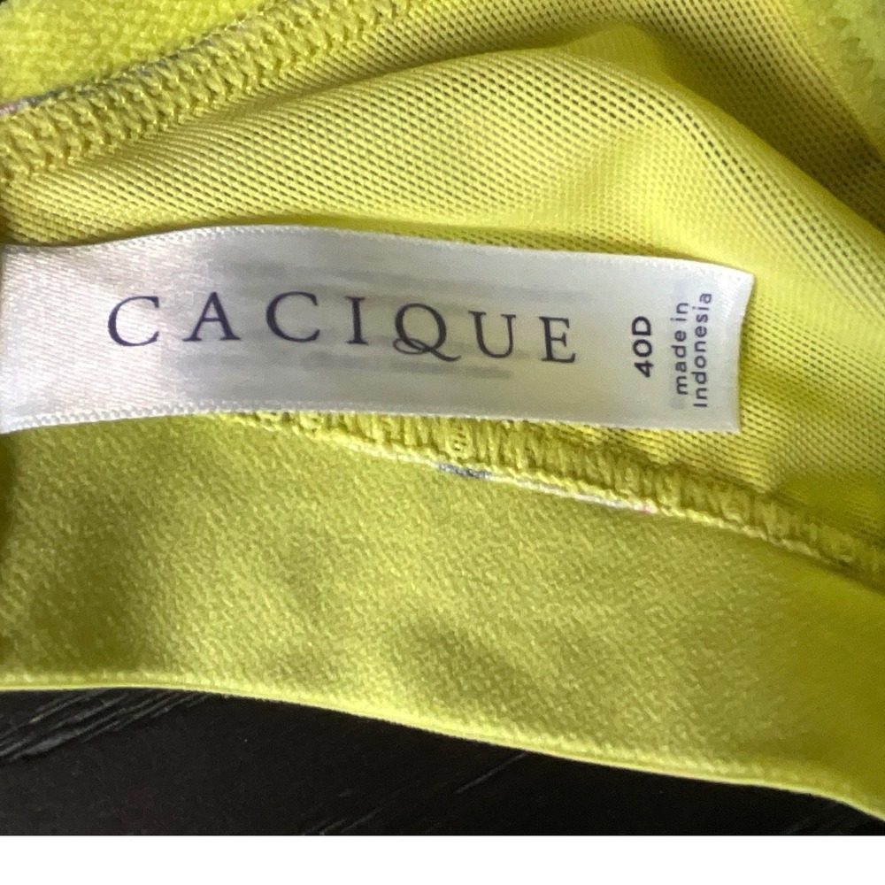 Cacique Balconette Bra Set 40D Boost Neon Floral & Lightly Lined Leopard Print - Picture 4 of 9